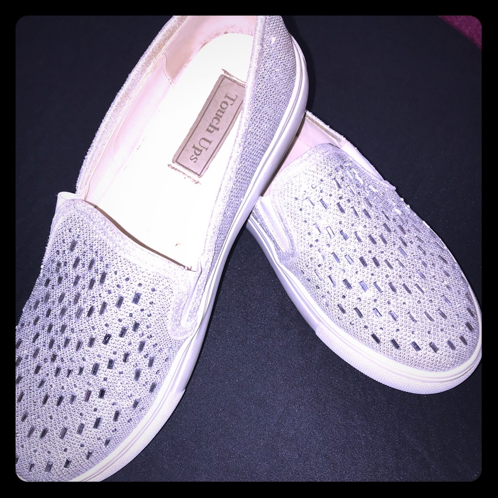 Touch Ups bejeweled loafers.